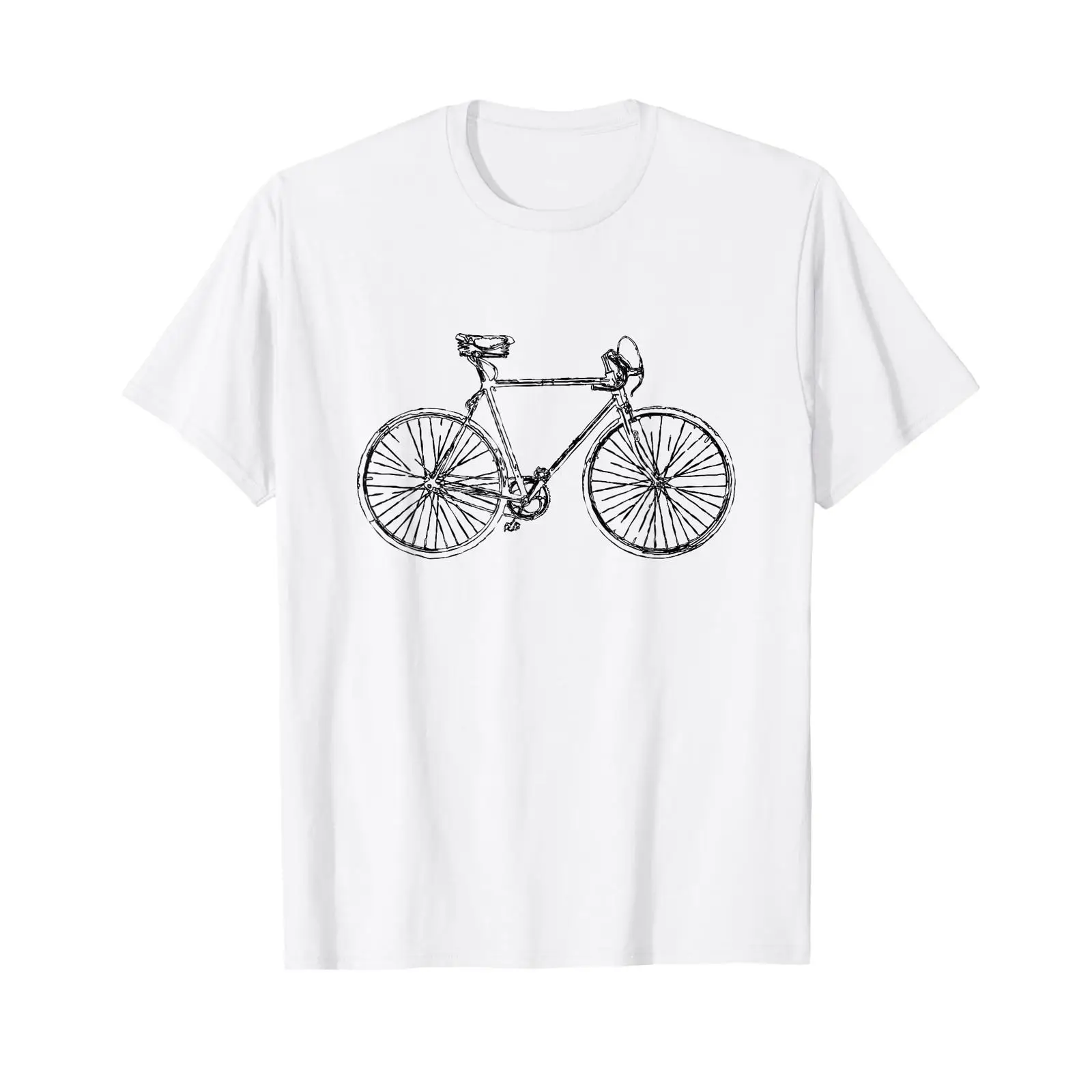 Vintage Fashion Sketches - Retro Rysunek Roweru Koszulka Rowerowa Rekreacyjny