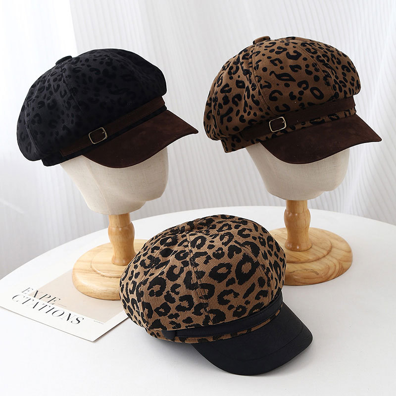 Vintage Fashion Hats - Retro Beret z Szerokim Rondem w