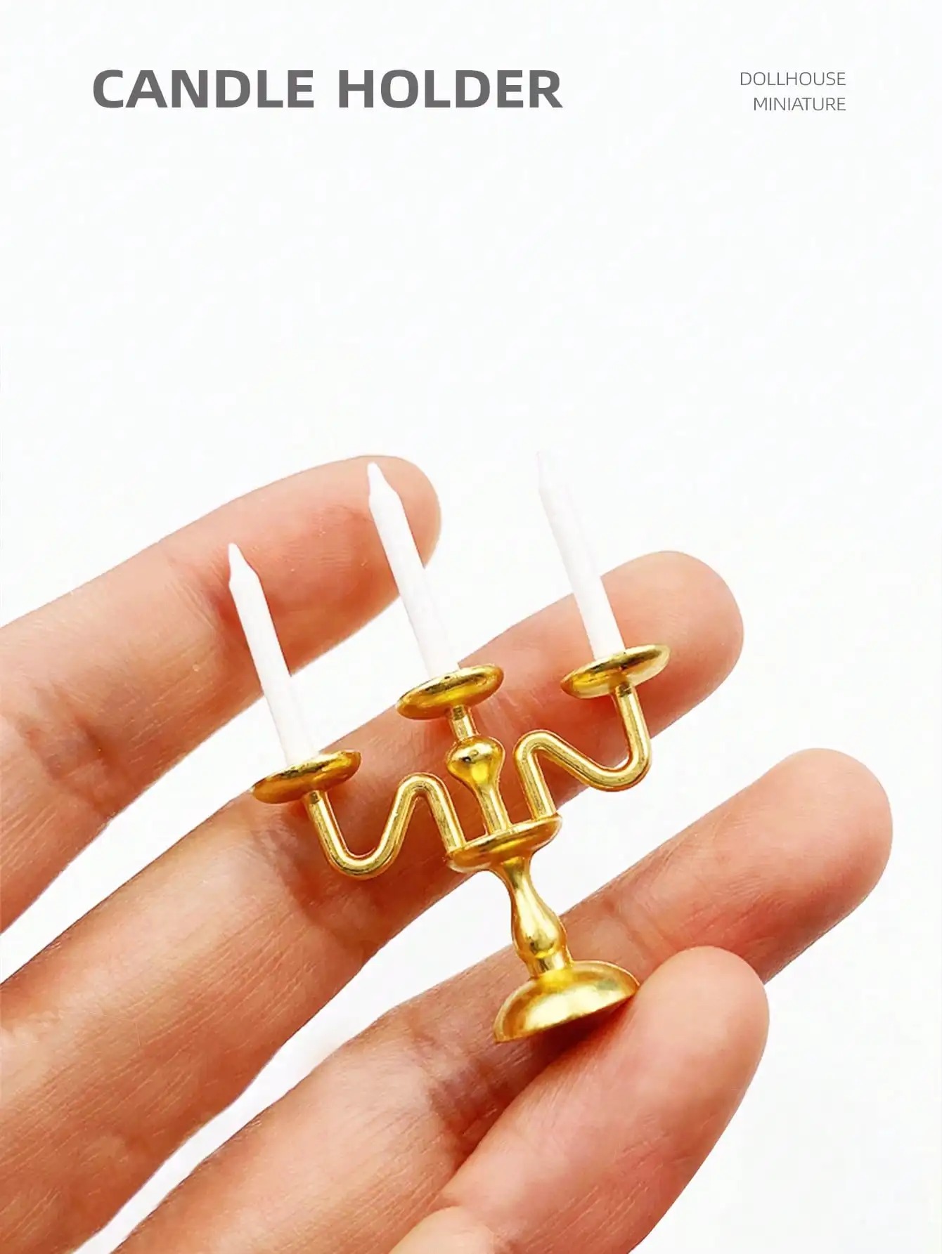 Vintage Fashion Dolls - Miniaturowy świecznik w stylu vintage w