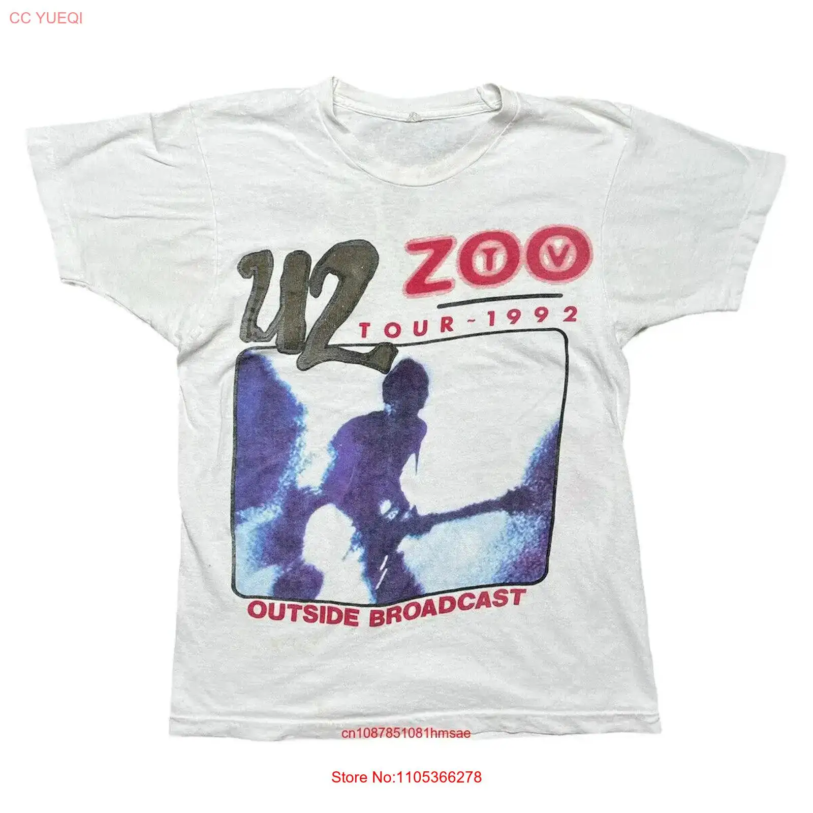 Vintage Fashion Tv - Koszulka Vintage U2 Zoo TV Tour