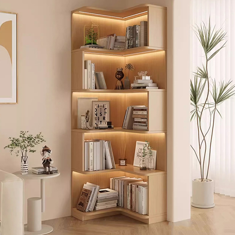 Vintage Fashion Library - Drewniane regały biblioteczne oszczędzające miejsce w