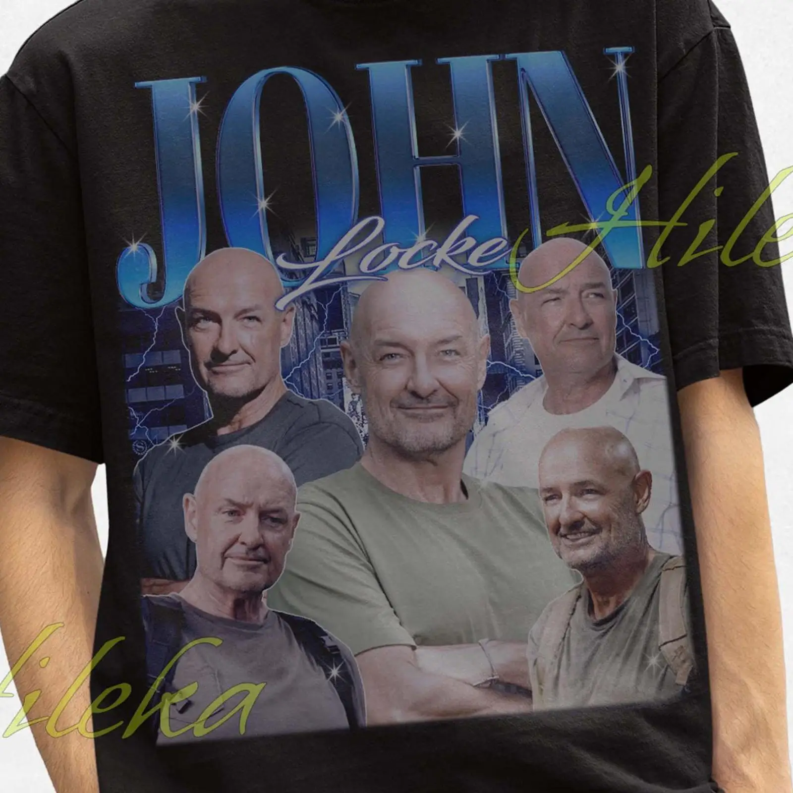 Vintage Fashion Tv - Koszulka Vintage John Locke Bootleg z