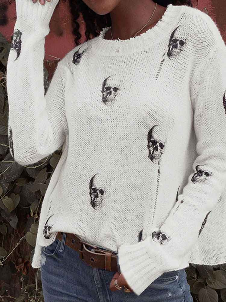 Vintage Fashion Years - Sweter damski z luźnym krojem i