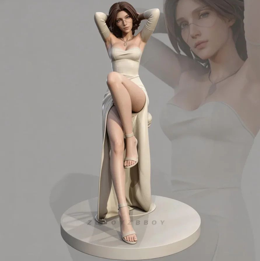 Vintage Fashion Dolls - Model drukowany 3D, statuetka modnej kobiety,