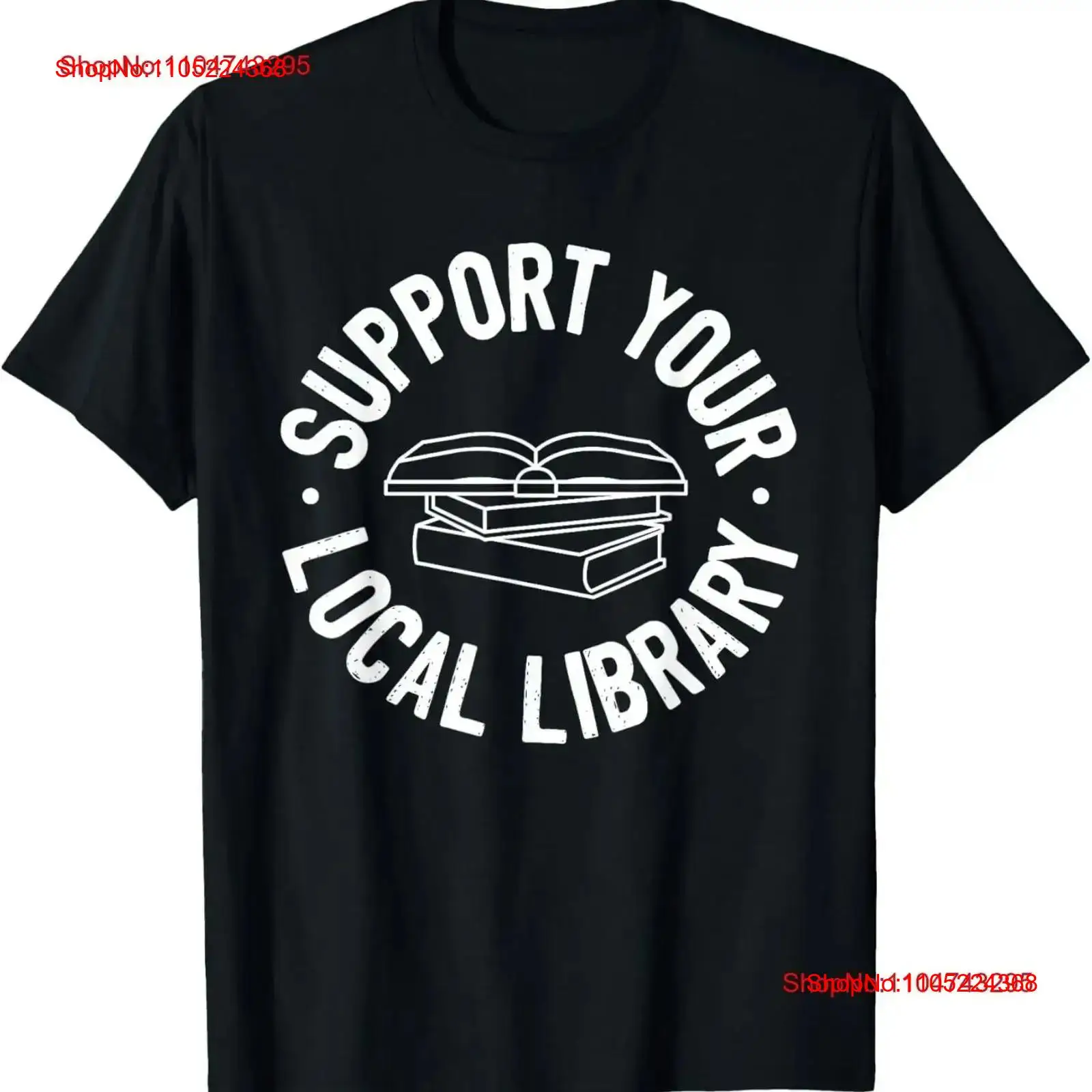 Vintage Fashion Library - Koszulka Wspieraj Lokalną Bibliotekę vintage Washed