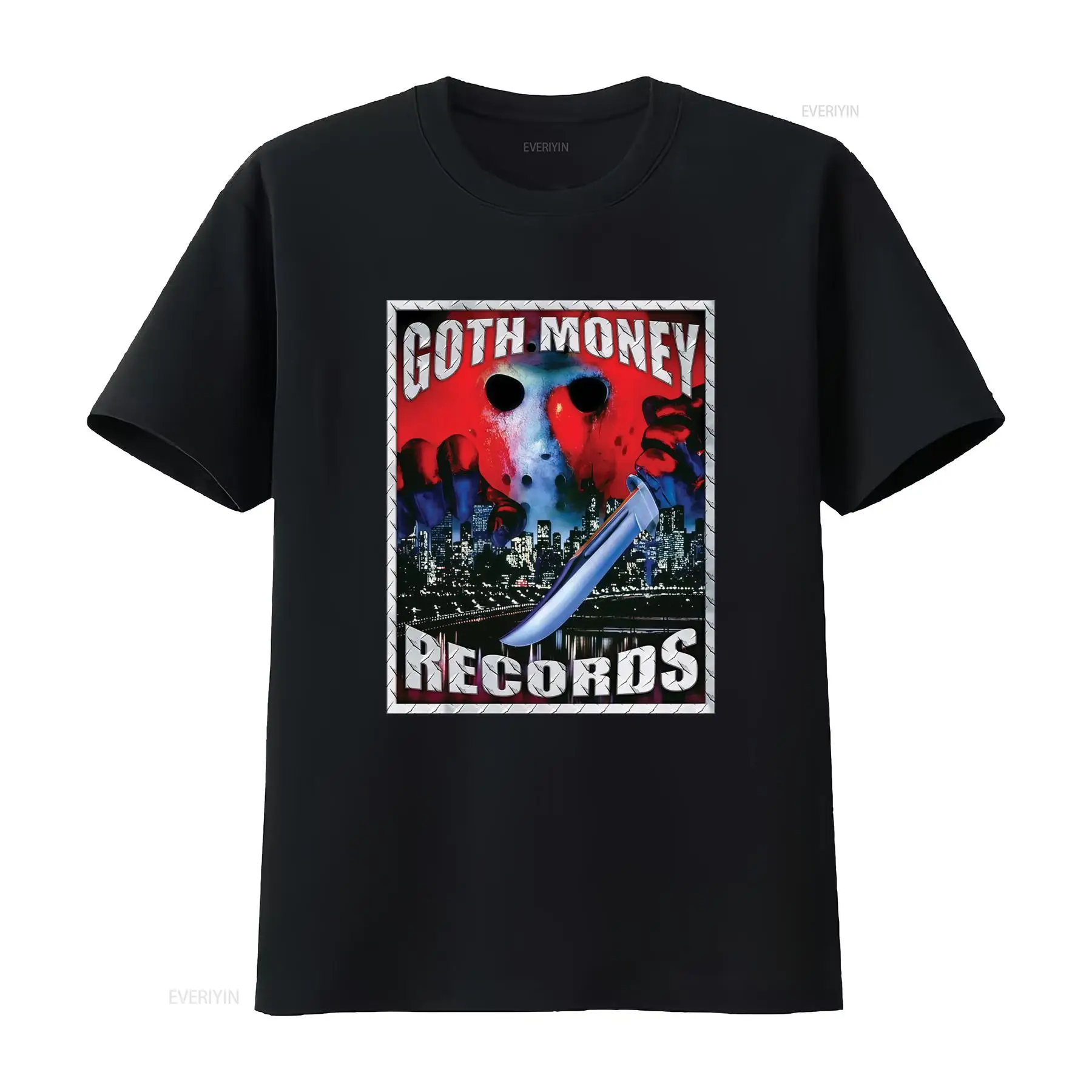 Vintage Fashion Jersey - Koszulka Goth Money Records z logo