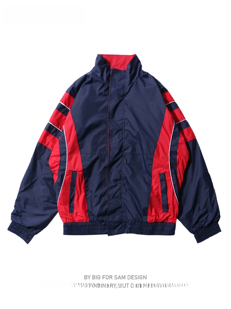 Vintage Windbreaker Nylon - Duża męska kurtka w stylu vintage