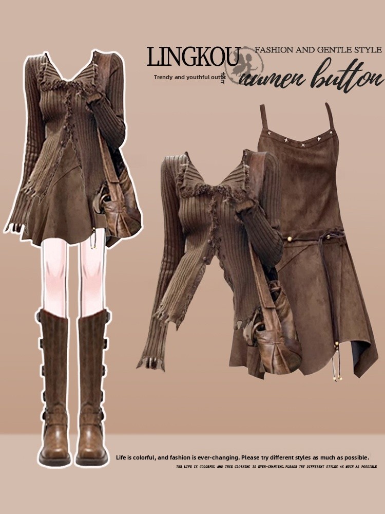 Vintage Fashion Years - Duży rozmiar, wiosenny sweter z dzianiny