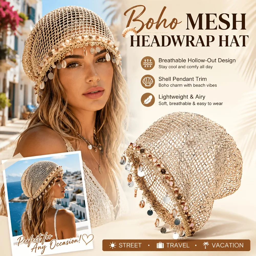 Vintage Fashion Hats - Wiosenno-letnia czapka z siatki w stylu