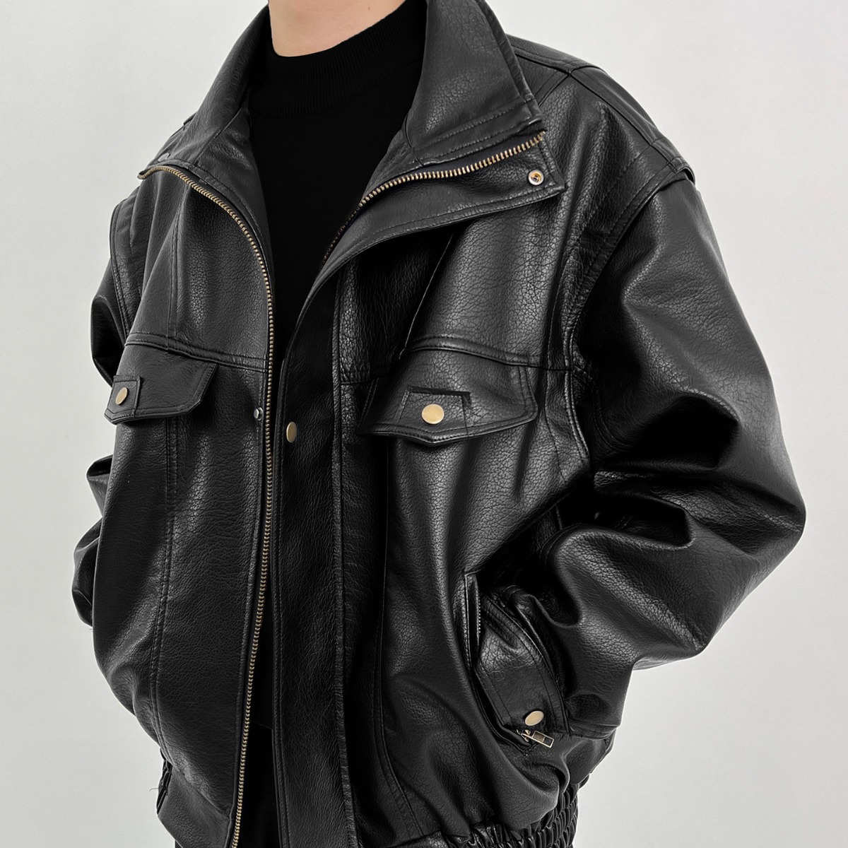 Męska kurtka motocyklowa ze sk – Vintage Windbreaker Nylon recenzja i cena