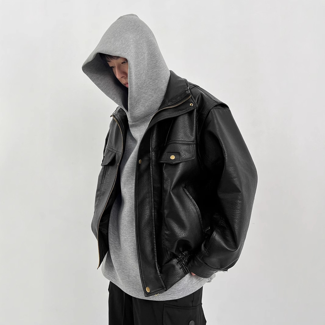 Męska kurtka motocyklowa ze sk – Vintage Windbreaker Nylon recenzja i cena