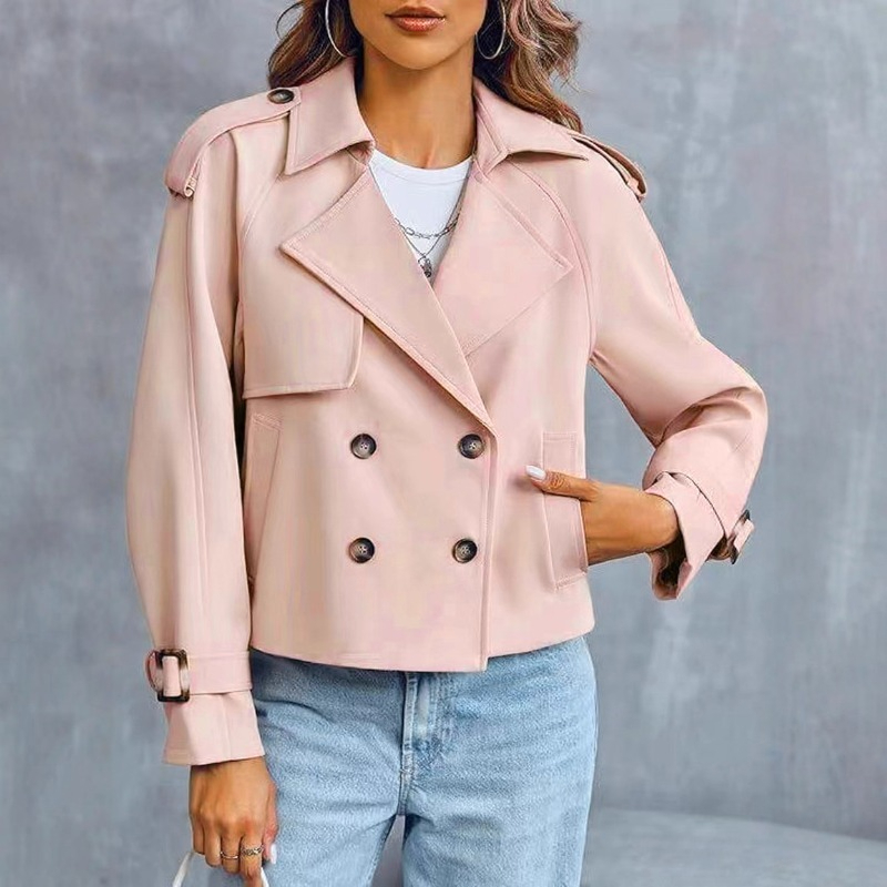 Damski vintage krótki płaszcz  – Vintage Trench Coat recenzja i cena
