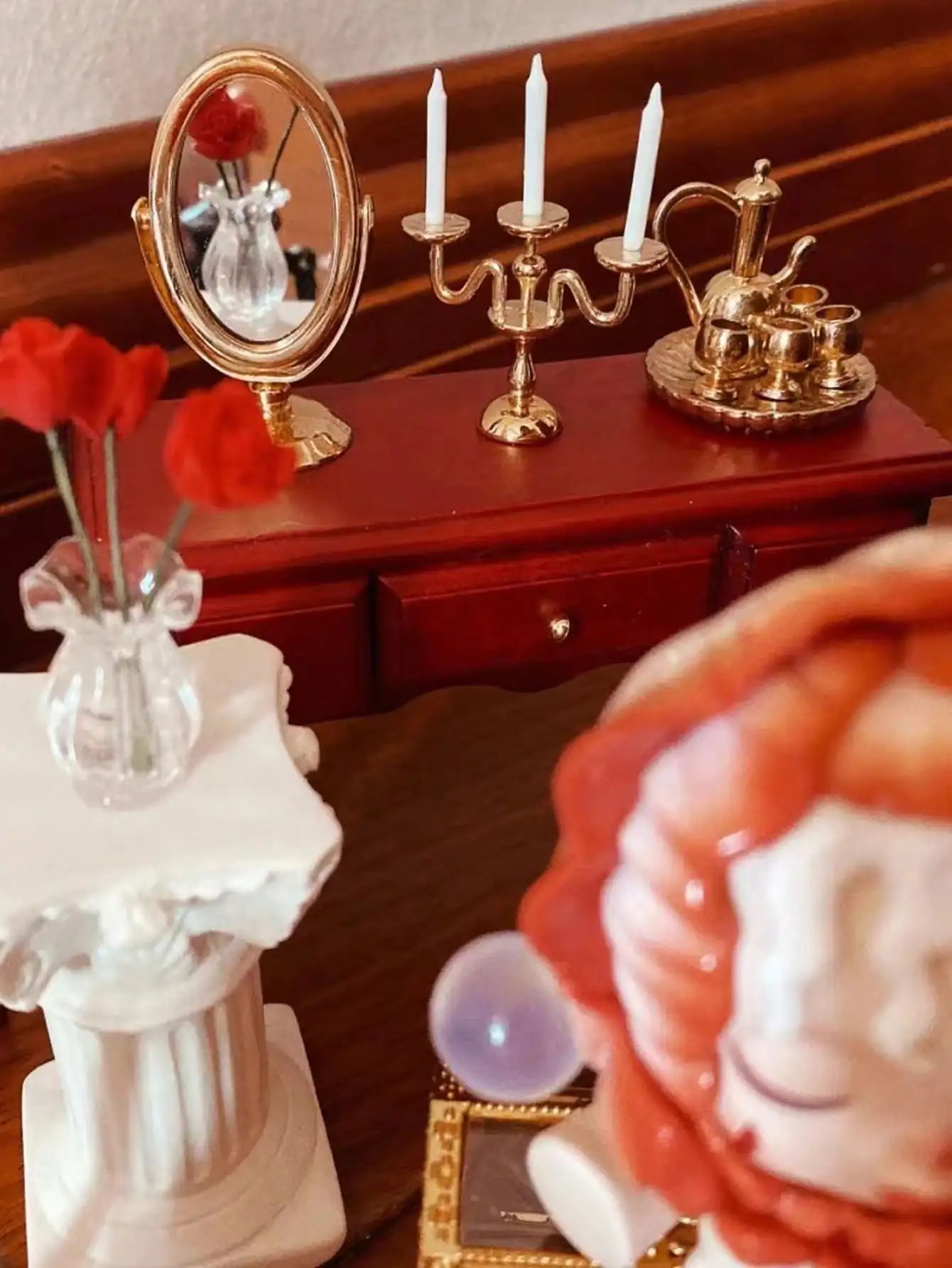 Miniaturowy świecznik w stylu  – Vintage Fashion Dolls recenzja i cena