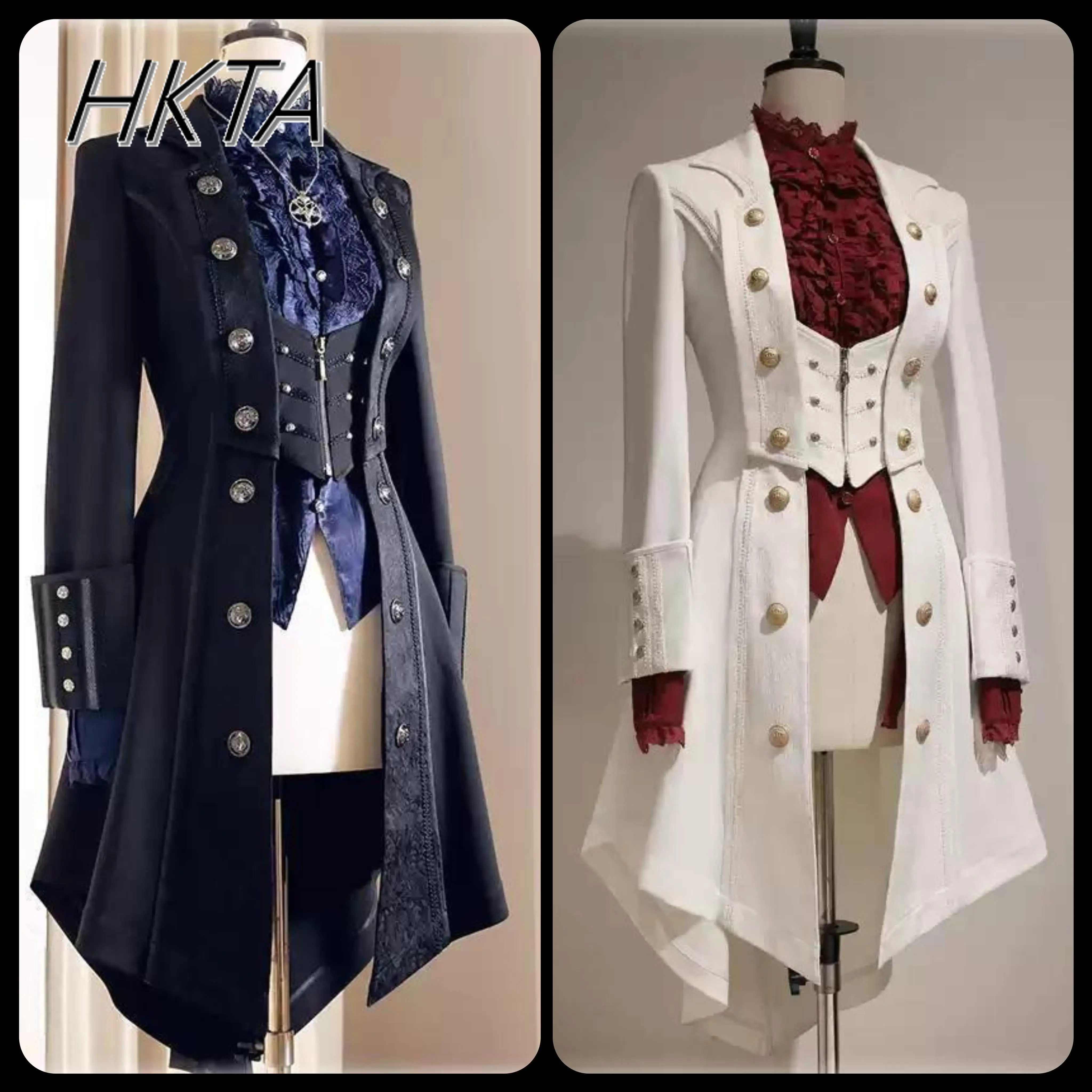 Brytyjski styl Retro Dark Goth – Vintage Trench Coat recenzja i cena