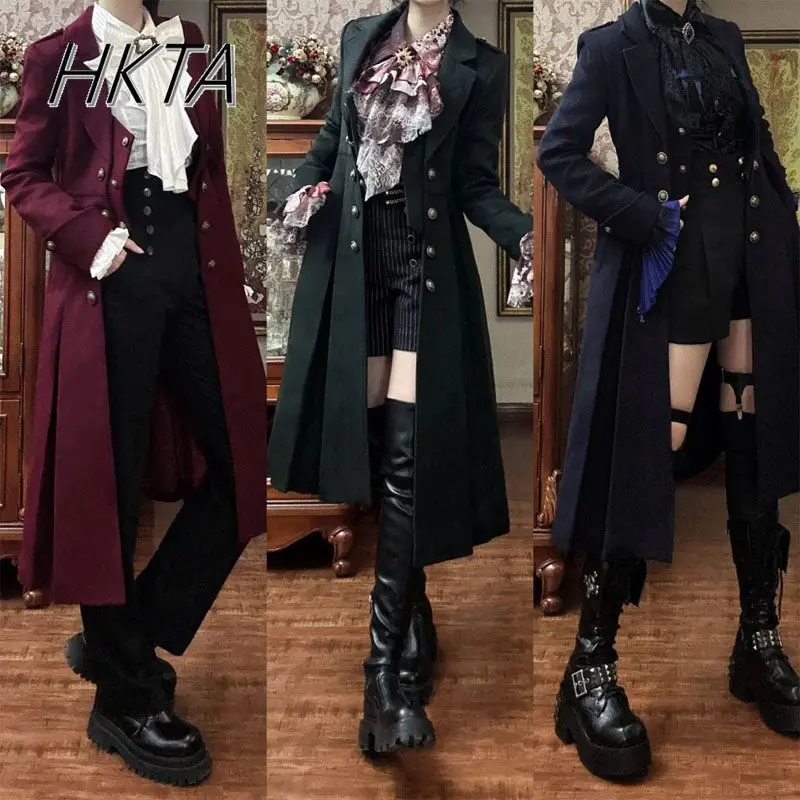 Brytyjski styl Retro Dark Goth – Vintage Trench Coat recenzja i cena