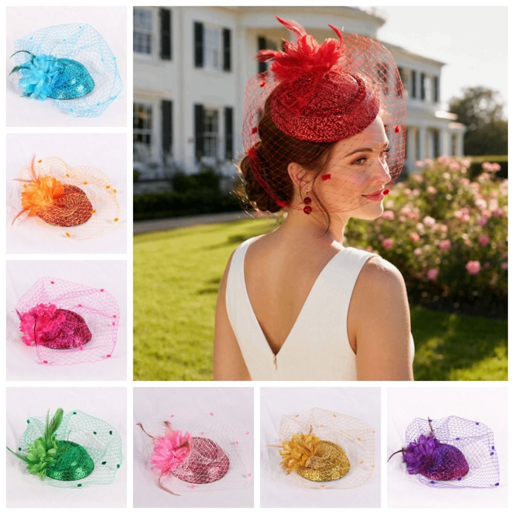 Modny poliestrowy welon ślubny – Vintage Fashion Hats recenzja i cena