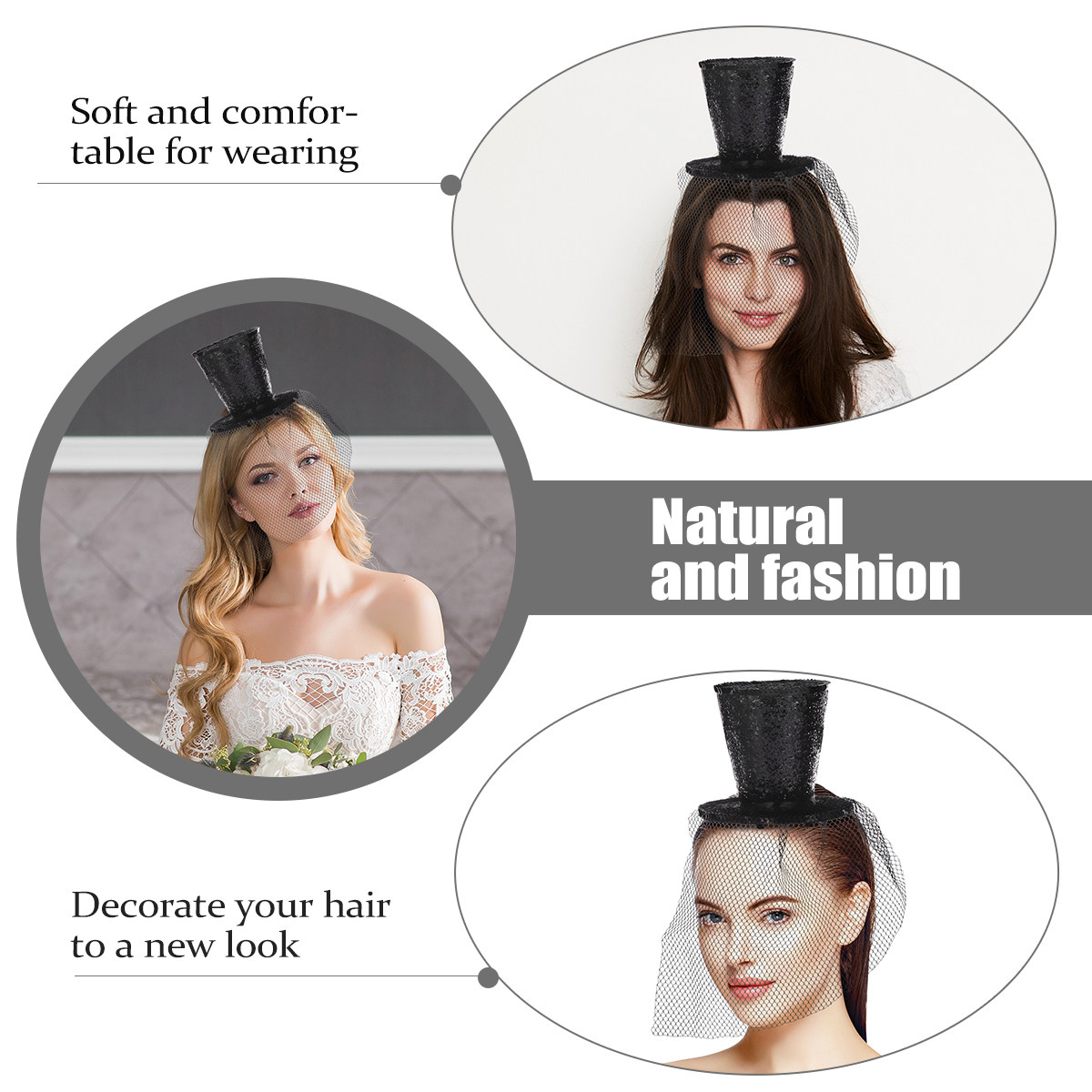 Vintage welon, opaska ślubna n – Vintage Fashion Hats recenzja i cena