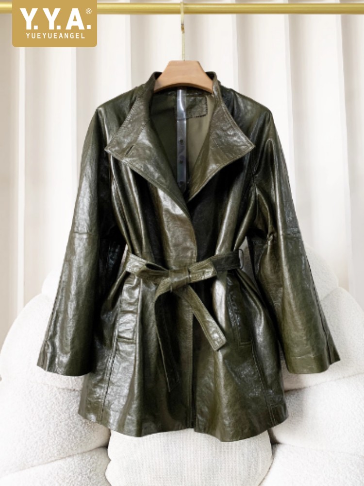 Damska kurtka vintage ze skóry – Vintage Trench Coat recenzja i cena