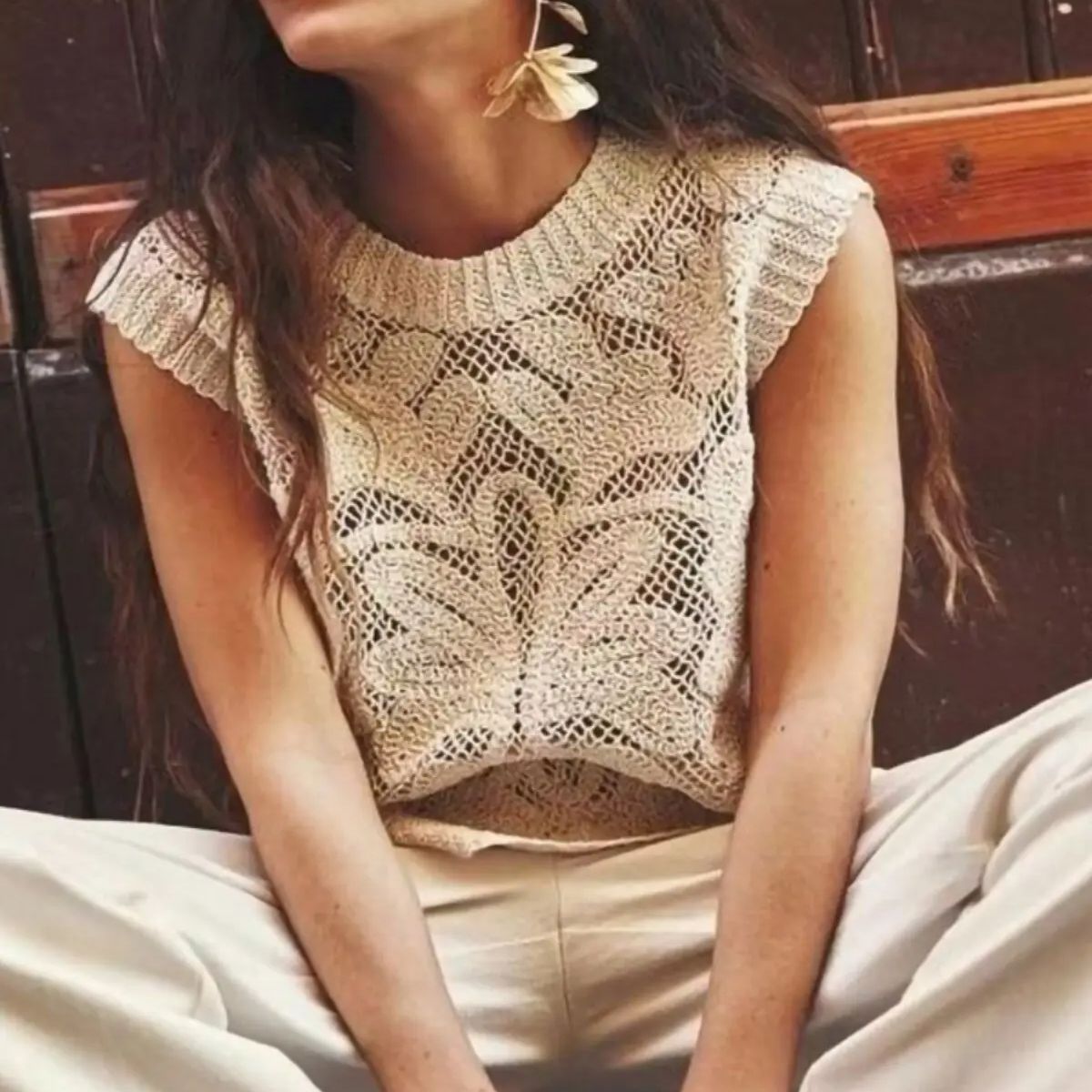 Letnia Nowa Damska Boho Szydeł – Crochet Top Boho recenzja i cena