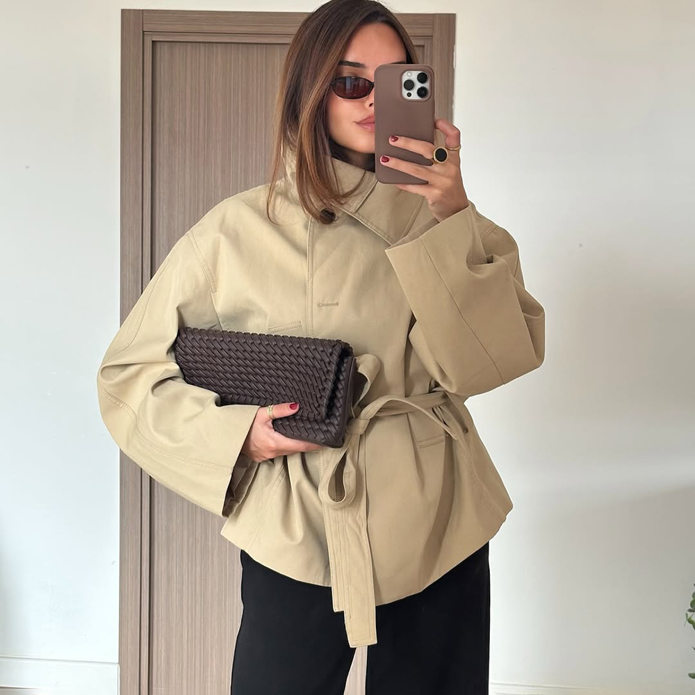 Damski komplet Tuularose: luźn – Vintage Trench Coat recenzja i cena