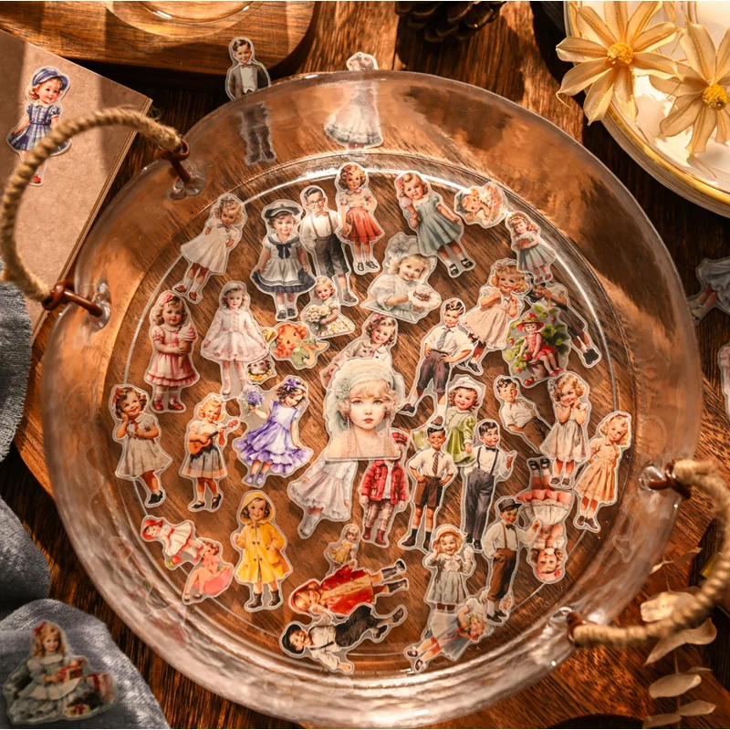 50 szt. Vintage Naklejki z Pap – Vintage Fashion Dolls recenzja i cena
