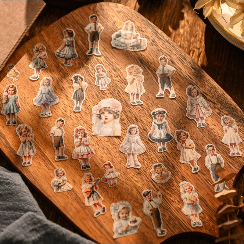 50 szt. Vintage Naklejki z Pap – Vintage Fashion Dolls recenzja i cena