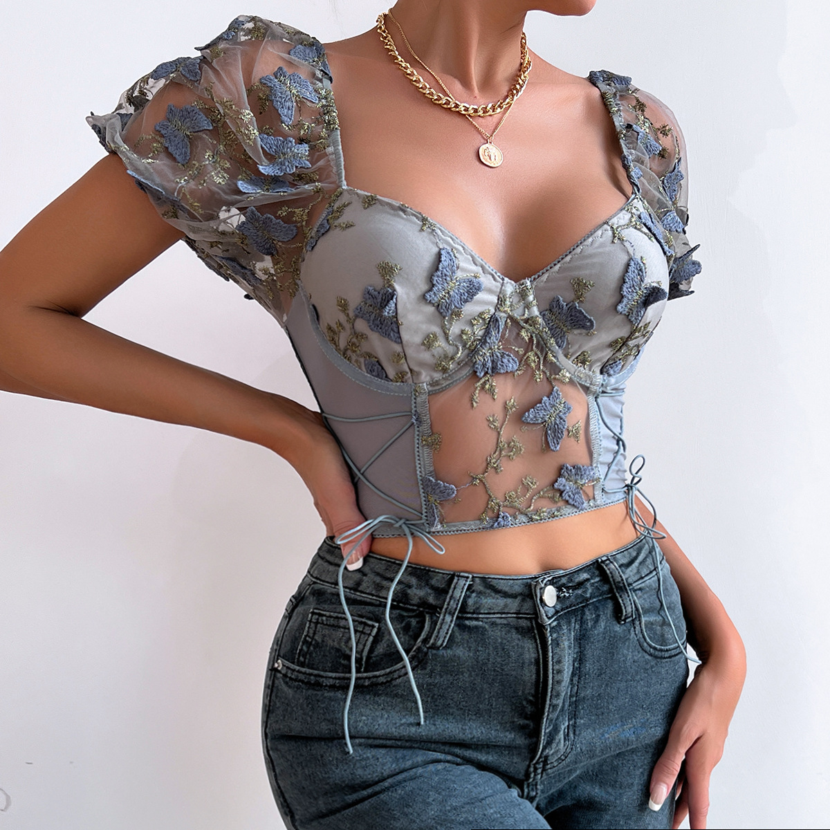 Yimunancy krótkie bluzki z kwi – Crochet Top Boho recenzja i cena